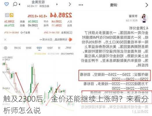 触及2300后，金价还能继续上涨吗？来看分析师怎么说