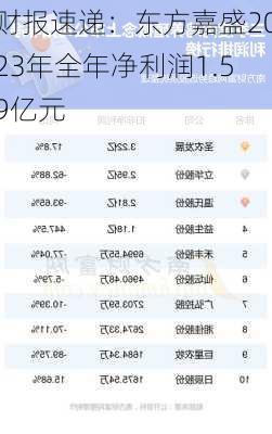 财报速递：东方嘉盛2023年全年净利润1.59亿元-第3张图片-