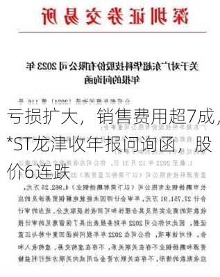 亏损扩大，销售费用超7成，*ST龙津收年报问询函，股价6连跌-第2张图片-