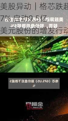 美股异动｜格芯跌超7% 启动9.5亿美元股份的增发行动-第1张图片-