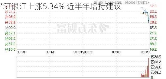 *ST银江上涨5.34% 近半年增持建议-第3张图片-