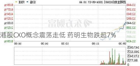 港股CXO概念震荡走低 药明生物跌超7%-第1张图片-