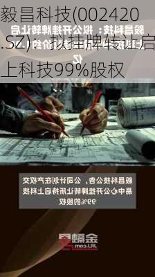 毅昌科技(002420.SZ)：拟挂牌转让启上科技99%股权-第1张图片-