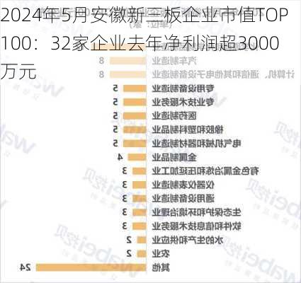 2024年5月安徽新三板企业市值TOP100：32家企业去年净利润超3000万元-第2张图片-