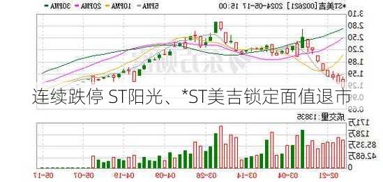 连续跌停 ST阳光、*ST美吉锁定面值退市-第3张图片-