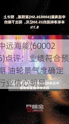 中远海能(600026)点评：业绩符合预期 油轮景气度确定 行业信心明显-第3张图片-