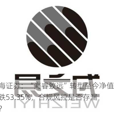 东海证券：“海睿致远”转型至今净值下跌53.35%，合规风控是否存漏洞？-第3张图片-