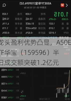 龙头盈利优势凸显，A50ETF华宝（159596）半日成交额突破1.2亿元-第1张图片-