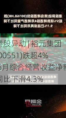 港股异动 | 裕元集团(00551)跌超4% 6月综合经营收益净额同比下滑4.3%-第2张图片-