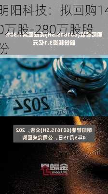 明阳科技：拟回购140万股-280万股股份-第1张图片-