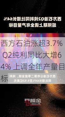 西方石油涨超3.7% Q2纯利同比大增64% 上调全年产量目标-第1张图片-