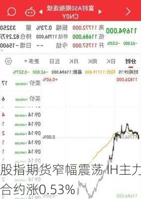 股指期货窄幅震荡 IH主力合约涨0.53%-第1张图片-