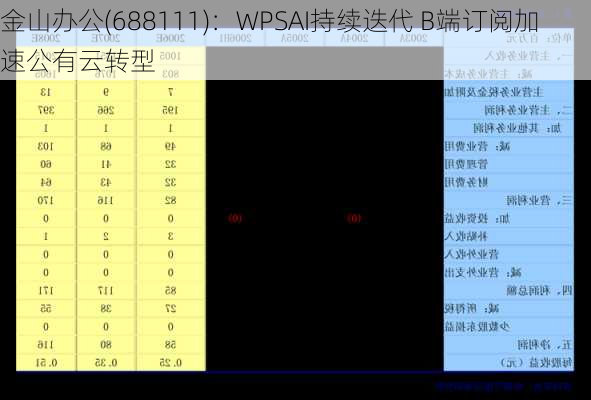 金山办公(688111)：WPSAI持续迭代 B端订阅加速公有云转型-第1张图片-