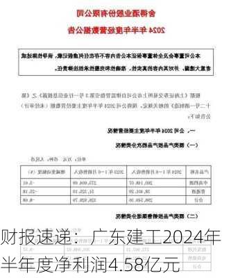 财报速递：广东建工2024年半年度净利润4.58亿元-第1张图片-