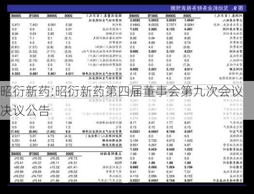 昭衍新药:昭衍新药第四届董事会第九次会议决议公告-第1张图片-