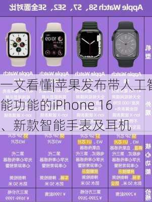 一文看懂|苹果发布带人工智能功能的iPhone 16、新款智能手表及耳机