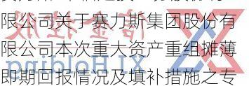 赛力斯:中信建投证券股份有限公司关于赛力斯集团股份有限公司本次重大资产重组摊薄即期回报情况及填补措施之专项核查意见-第1张图片-