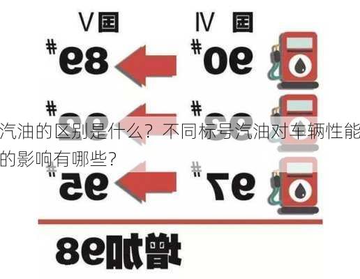 汽油的区别是什么？不同标号汽油对车辆性能的影响有哪些？-第3张图片-