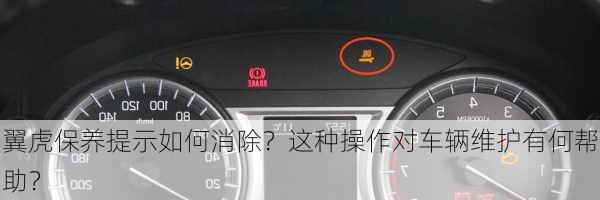 翼虎保养提示如何消除？这种操作对车辆维护有何帮助？