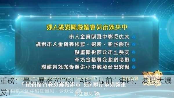 重磅：最高暴涨700%！A股“提前”沸腾，港股大爆发！-第2张图片-