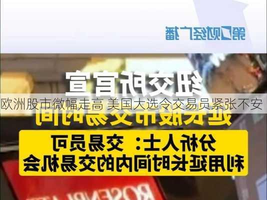 欧洲股市微幅走高 美国大选令交易员紧张不安-第2张图片-