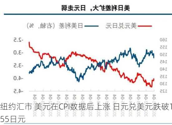 纽约汇市 美元在CPI数据后上涨 日元兑美元跌破155日元-第2张图片-