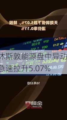 休斯敦能源盘中异动 急速拉升5.07%